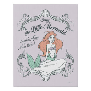 Ariel   Sparkles Always Make Waves Faux Canvas Print