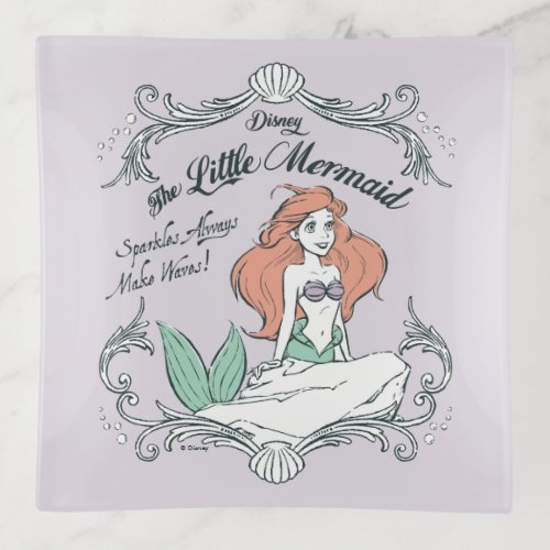 Ariel  Sparkles Always Make Waves Trinket Tray