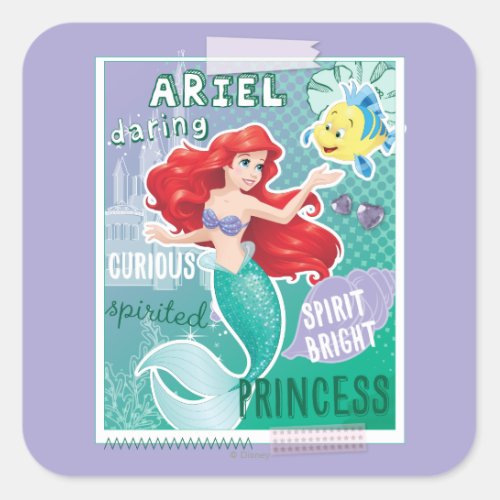 Ariel _ Spirit Bright Princess Square Sticker