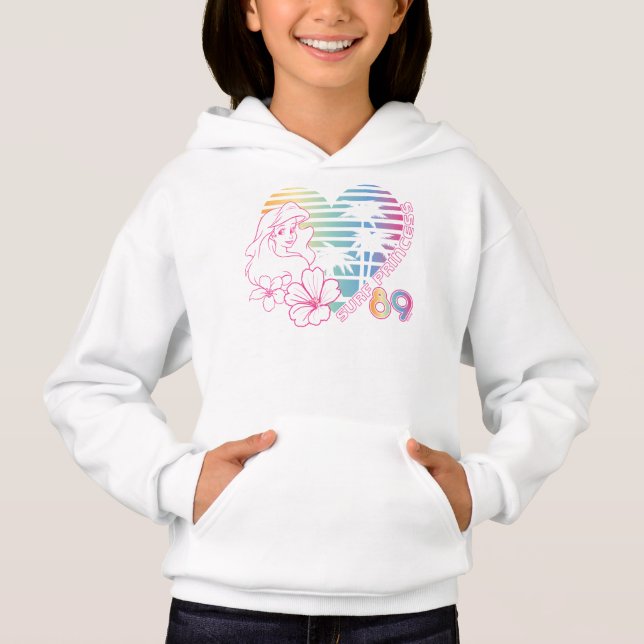 Ariel Surf Princess 89 Tropical Heart Hoodie (Front)