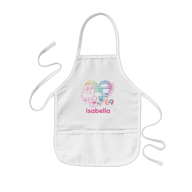 Ariel Surf Princess 89 Tropical Heart Kids' Apron (Front)