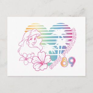 Ariel Surf Princess 89 Tropical Heart Postcard