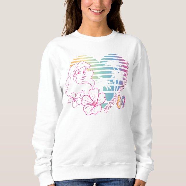 Ariel Surf Princess 89 Tropical Heart Sweatshirt (Front)