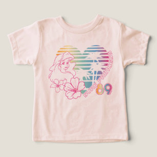 Ariel Surf Princess 89 Tropical Heart Toddler T-shirt