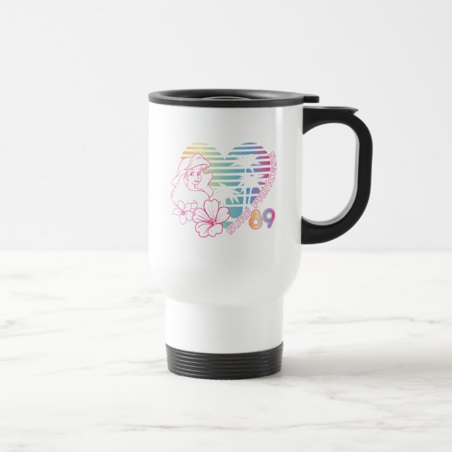 Ariel Surf Princess 89 Tropical Heart Travel Mug (Right)