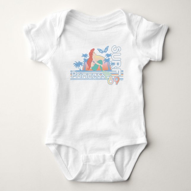 Ariel Surf Princess 89 Tropical Sunset Baby Bodysuit (Front)