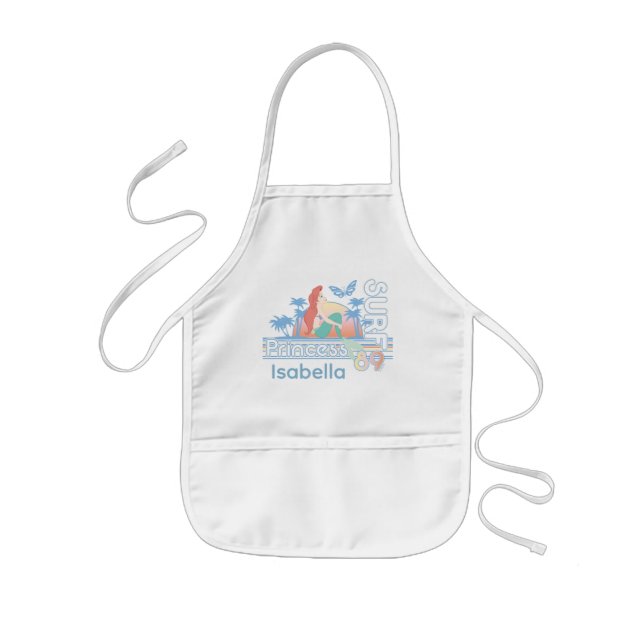 Ariel Surf Princess 89 Tropical Sunset Kids' Apron (Front)