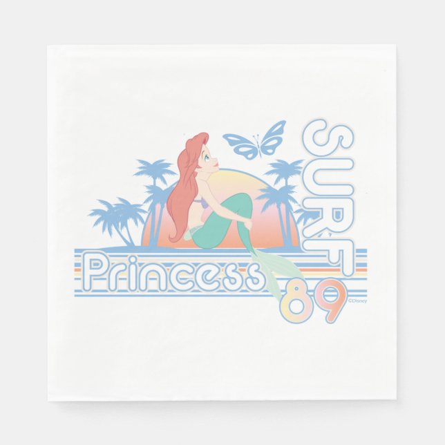 Ariel Surf Princess 89 Tropical Sunset Napkins (Front)