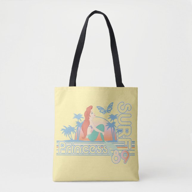 Ariel Surf Princess 89 Tropical Sunset Tote Bag (Front)