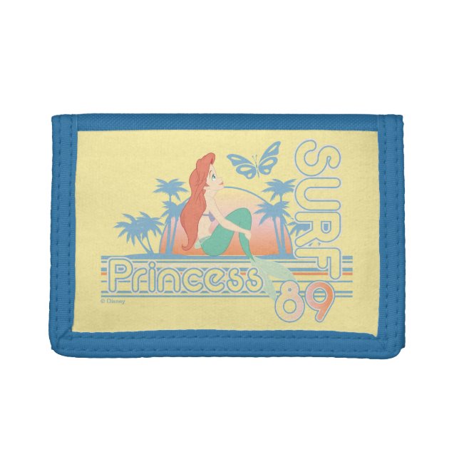 Ariel Surf Princess 89 Tropical Sunset Trifold Wallet (Front)