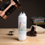 Ariel Surf Princess 89 Tropical Sunset Water Bottle<br><div class="desc">Have fun in the sun with Ariel! This retro style sunset graphic features Ariel out by the palm trees watching a butterfly. Shop this graphic on your favorite custom Zazzle gifts!</div>