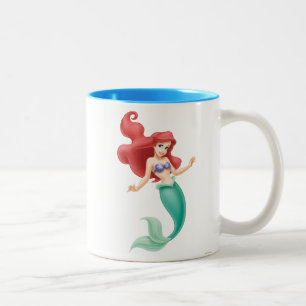 Ariel Swimming Two-Tone Coffee Mug