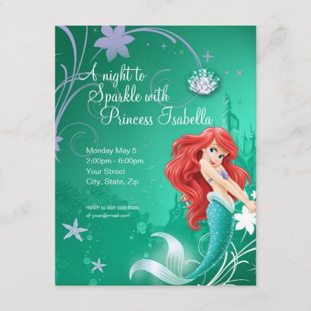 Ariel | The Little Mermaid Birthday Invitation