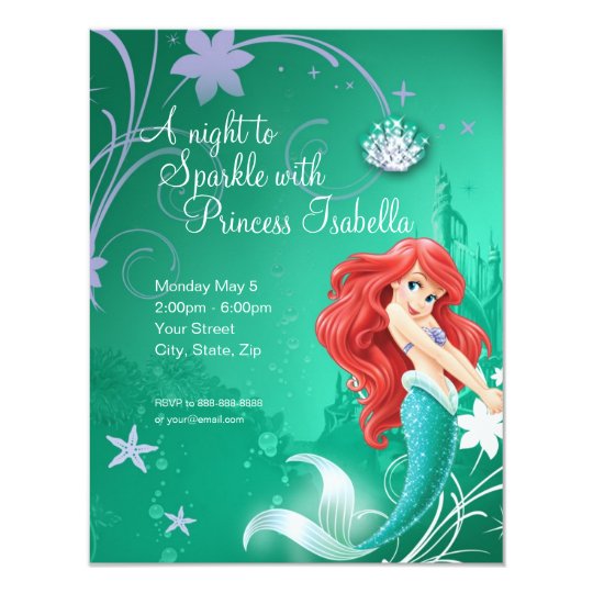 Little Mermaid Birthday Invitations Sample 5