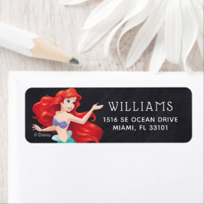 Ariel | The Little Mermaid | Chalkboard Birthday Label