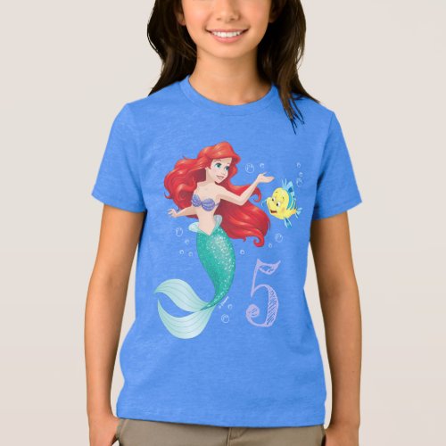 Ariel  The Little Mermaid _ Chalkboard Tri_Blend Shirt