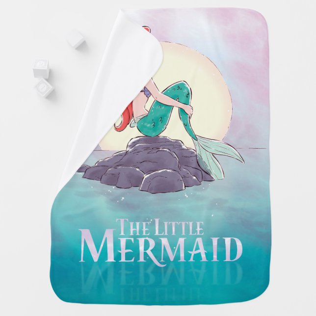 Ariel | The Little Mermaid - Pearlescent Princess Baby Blanket (In Situ)