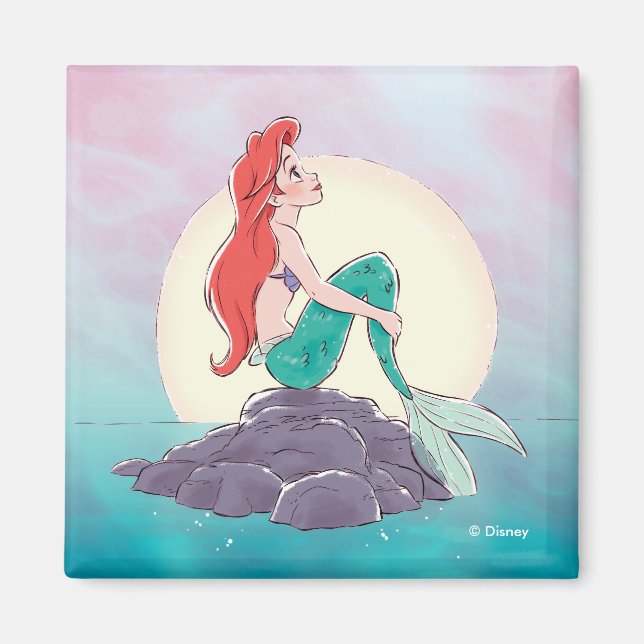 Ariel | The Little Mermaid - Pearlescent Princess Magnet (Front)