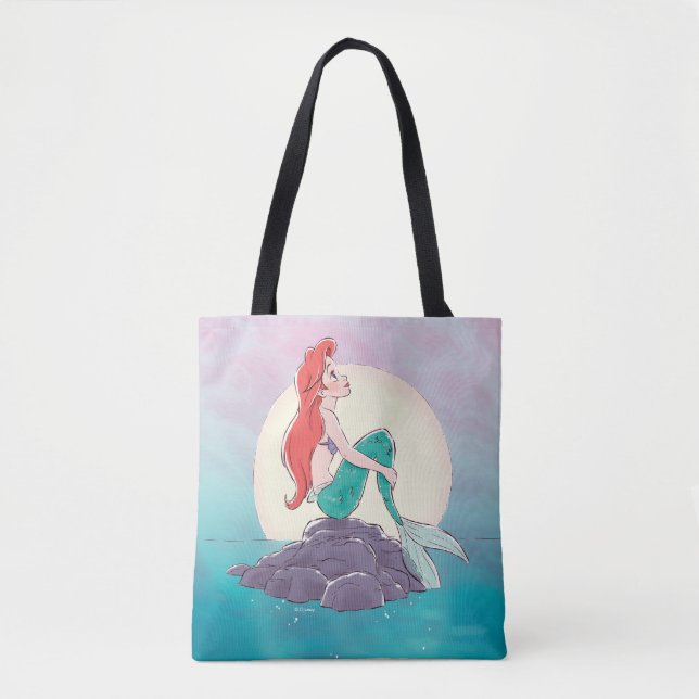 Ariel | The Little Mermaid - Pearlescent Princess Tote Bag (Front)