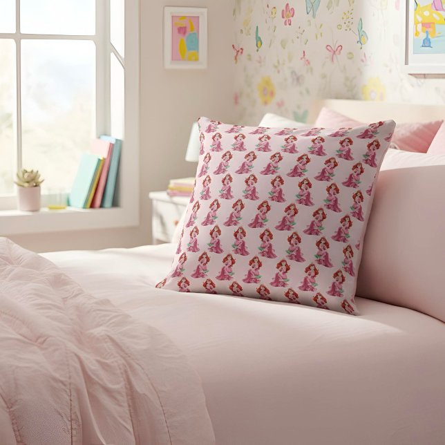 Ariel Throw Pillow (Creator Uploaded)