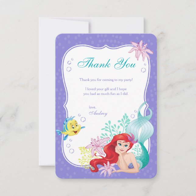 Ariel | Under the Sea Adventure Thank You (Front)