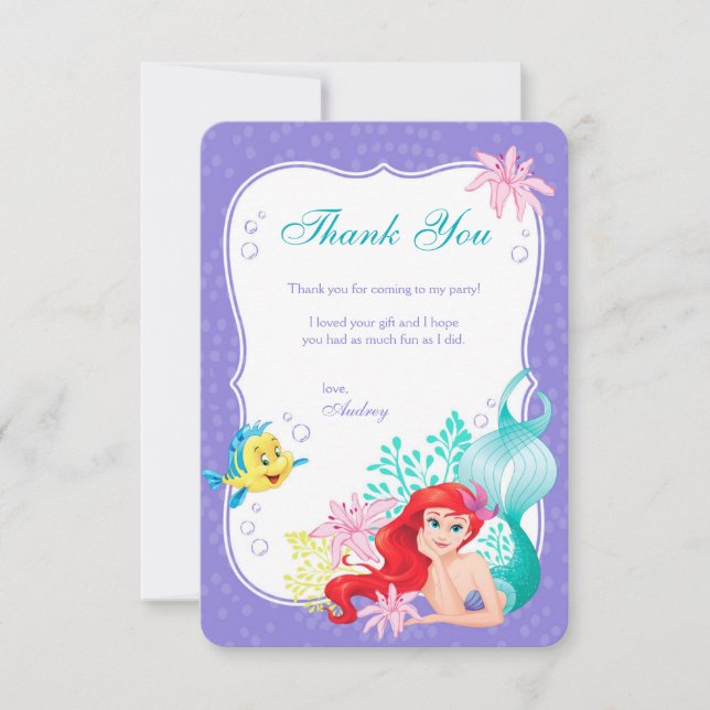 Ariel | Under the Sea Adventure Thank You (Front)