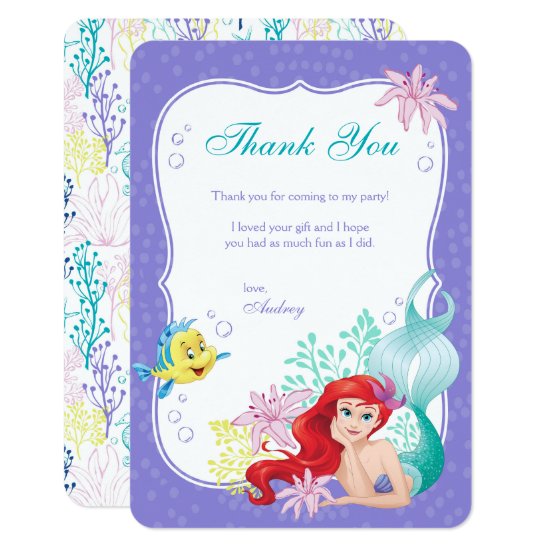 Ariel | Under the Sea Adventure Thank You Card