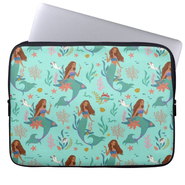 Ariel Undersea Adventure Pattern Laptop Sleeve (Front)