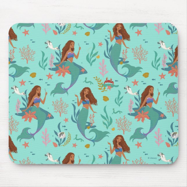 Ariel Undersea Adventure Pattern Mouse Pad (Front)