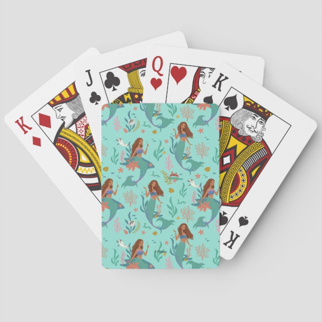 Ariel Undersea Adventure Pattern Poker Cards (Back)