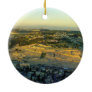 Ariel View of the Mount of Olives Jersalem Israel Ceramic Ornament