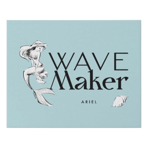 Ariel  Wave Maker Faux Canvas Print