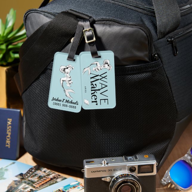 Ariel | Wave Maker Luggage Tag (Front & Back)