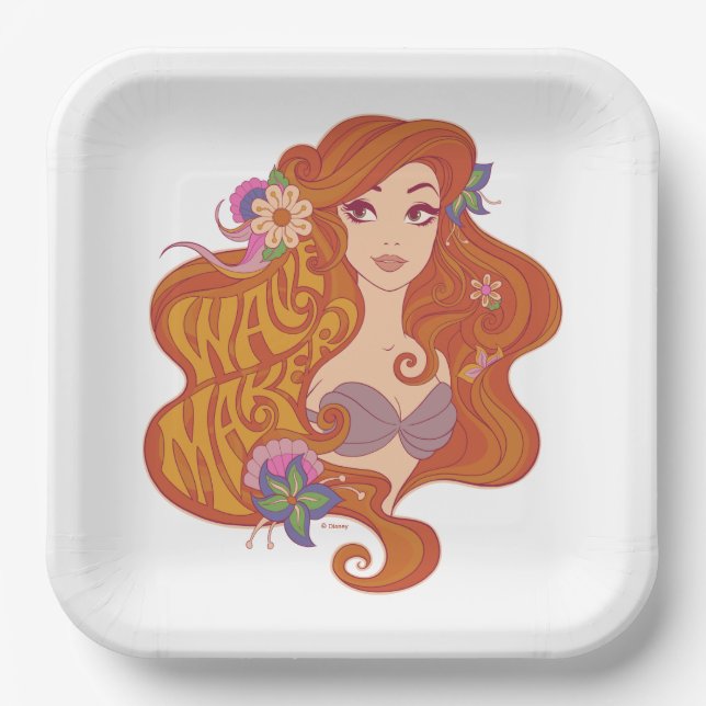 Ariel | Wave Maker Seashell 2 Paper Plates (Front)