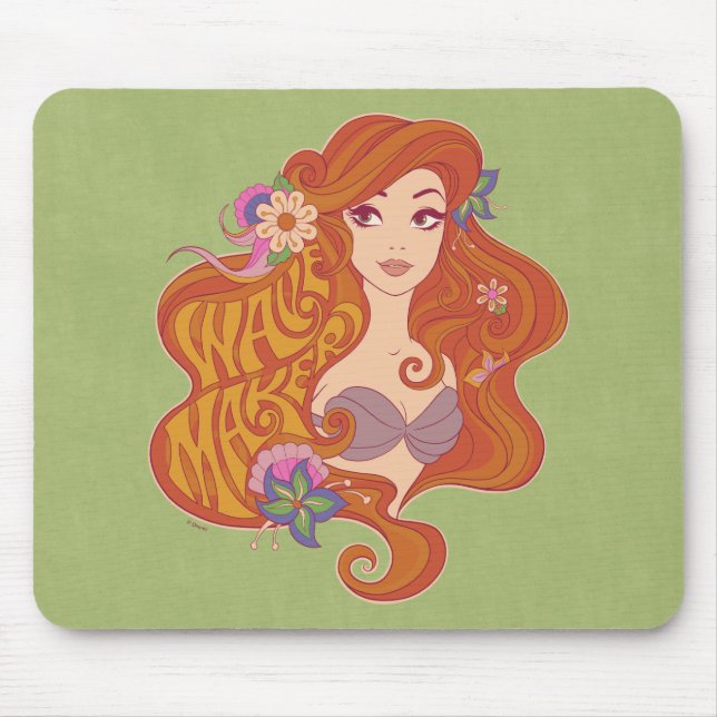 Ariel | Wave Maker Seashell Mouse Pad (Front)