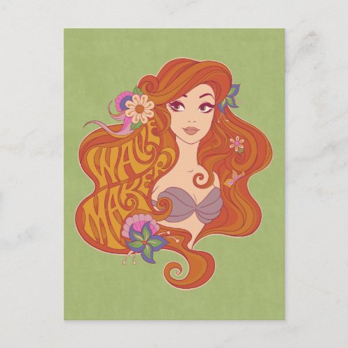 Ariel  Wave Maker Seashell Postcard