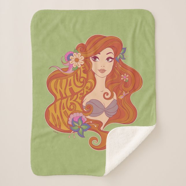 Ariel | Wave Maker Seashell Sherpa Blanket (Front)