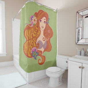 Ariel   Wave Maker Seashell Shower Curtain