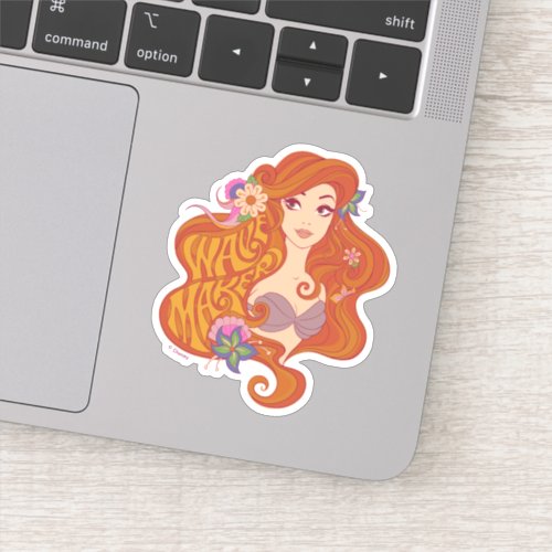 Ariel  Wave Maker Seashell Sticker