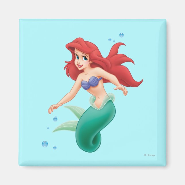 Ariel with Bubbles Magnet (Front)