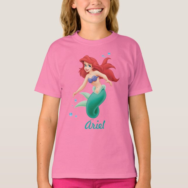 Ariel with Bubbles T-Shirt (Front)