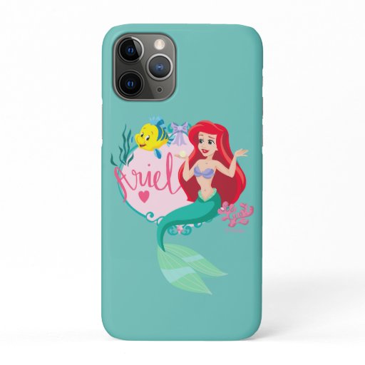 Ariel With Flounder Name Graphic iPhone 11 Pro Case