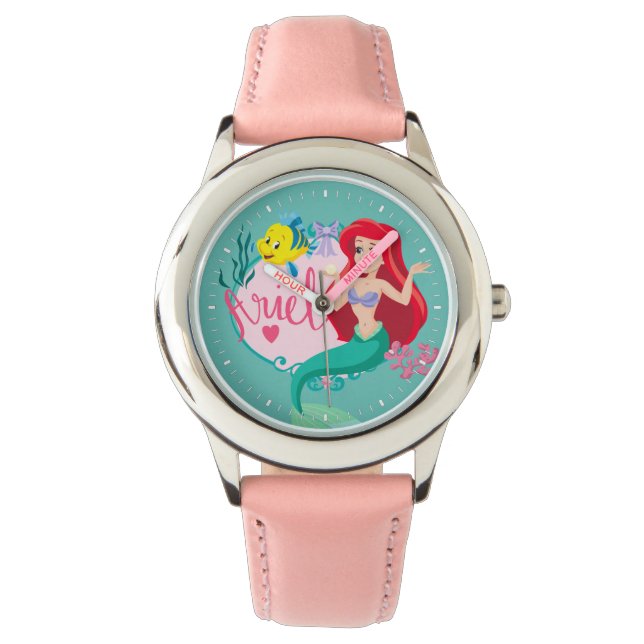 Ariel With Flounder Name Graphic Watch (Front)