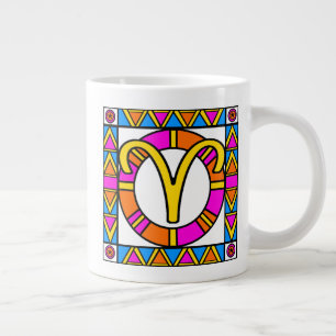 ARIES 20 oz. Jumbo Mug - Tikki Pattern