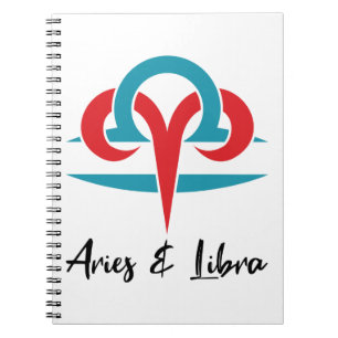 Aries and Libra Couples Zodiac Horoscope Astrology Notebook
