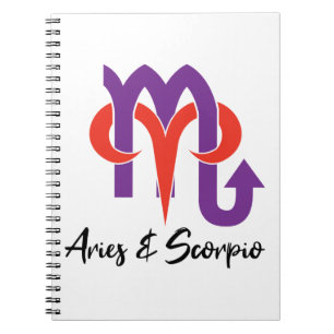 Aries and Scorpio Couples Horoscope Zodiac Notebook