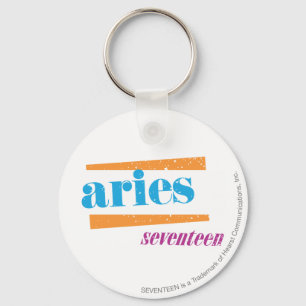 Aries Aqua Keychain