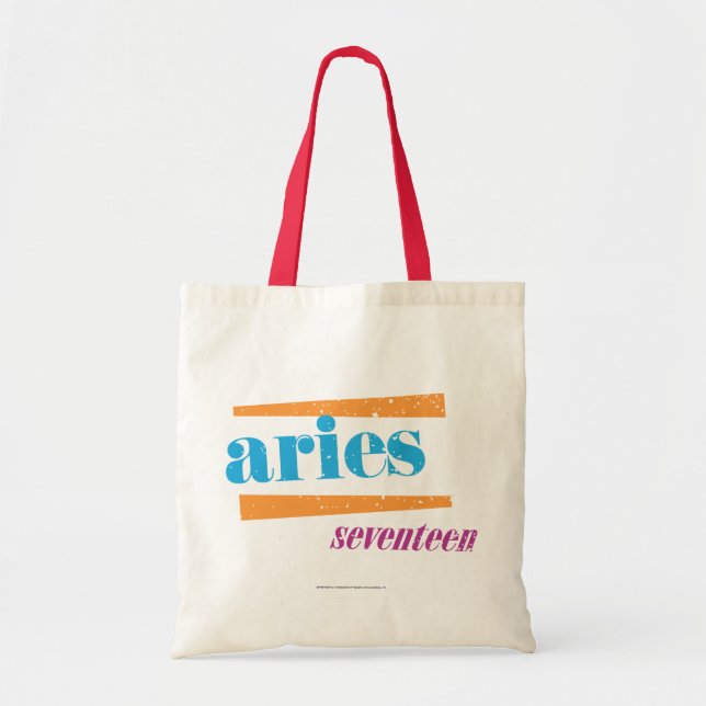 Aries Aqua Tote Bag (Front)