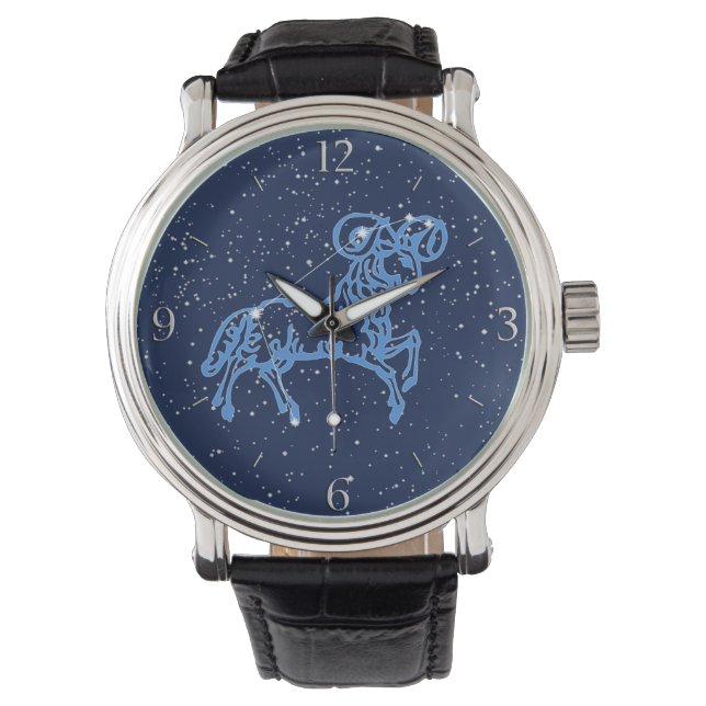 Aries Astrological Sign and Constellation Watch (Front)