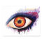 Aries Astrological Sign Watercolor Eye